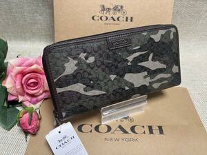 コーチ COACH 長財布 財布 ファティーグ カモフラージュ 迷彩 メンズ財布 プレゼント ギフト 贈り物 財布 メンズ 新品 未使用 F74546 B150 