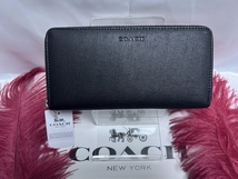 コーチ COACH 長財布 アコーディオン ジップアラウンド ラウンドファスナー レザー 財布 メンズ ファッション プレゼント 新品 F74769 B173_画像1