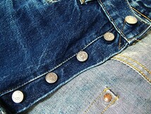 サンプル級 97年 米国製★LEVIS リーバイス★555 バレンシア Lot501XX ヒゲ＆蜂の巣 ビンテージ 復刻 W32 デニム USA 15585_画像2