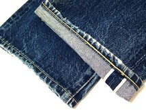 サンプル級 97年 米国製★LEVIS リーバイス★555 バレンシア Lot501XX ヒゲ＆蜂の巣 ビンテージ 復刻 W32 デニム USA 15585_画像3