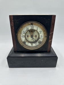 m0424 アメリカ式 置き時計 1881年 時代 ANSONIA アンソニア 置時計 アンティーク 柱時計 機械時計 枕時計 骨董 明治14年