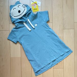 グラニフ　女の子　90~95★半袖Tシャツワンピース★水色 絵本キャラクターキッズ夏服