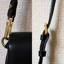 GIANNI CHIARINI ジャンニ・キアリーニ ブラック 黒 レザー ショルダー バッグ 230213-17_画像3