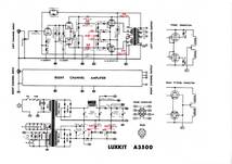 ラックス　ＬＵＸ MAN ＫＩＴ　Ａ３５００真空管パワーアンプ　整備、動作品_画像10