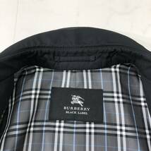 シックな英国感★バーバリーブラックレーベル【BURBERRY BLACK LABEL】ステンカラーコート メンズ M ブラック 黒 ビジネス 通勤 秋冬 P64_画像5