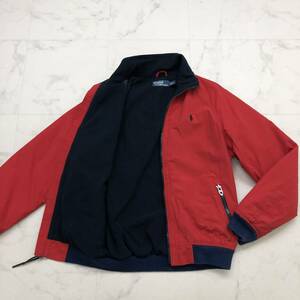 カジュアルを格上げ★ポロ・ラルフローレン【POLO RALPH LAUREN】中綿入りブルゾンジャケット メンズ M ジップアップ アウター 赤 冬春 D41