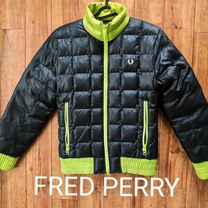 FRED PERRY フレッドペリー ダウンジャケット ブラック アウター メンズ
