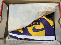 Los Angeles LAKERS COURT PURPLE NIKE DUNK HIGH DD1399 ナイキ ダンク ロサンジェルス レイカーズ パープル 1 2 3 4 5 6 7 8 9_画像8