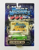 ○ MA705 レベル1/64 Muscle Machines ‘40 FORD DELIVERY SEDAN グリーン　マッスルマシーン　フォード_画像1