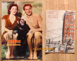 Jワイズミュラー「ターザンの逆襲/ターザンと巨像の襲撃」1937年/1955年/初版パンフ2冊セットで!
