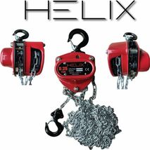 格安HELIX チェーンブロック 0.25ton 2.5m チェーンホイストパイプトロリー 0.25tonスリングベルト 1m 幅25mm 2本セット_画像3