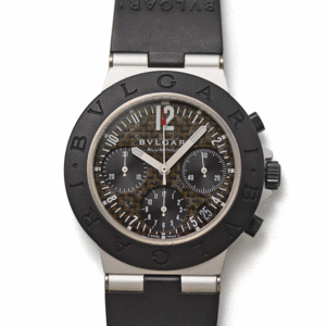 ブルガリ BVLGARI ディアゴノ アルミニウム クロノグラフ オートマティック AC38BTAVD 自動巻 メンズ 紳士用 男性用 腕時計 中古