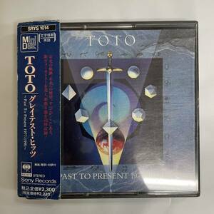 MD / Mini-Disc / TOTO - Past To Present 1977-1990 / SRYS 1014 / トト グレイテスト・ヒッツ