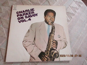 LP　　CHARLIE　PARKER　ON　SAVOY　VOL.4　Monaural　チャーリー・パーカー　　　　CBS/SONY　SOPU-24SY　　　　　　試聴済