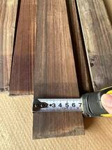Y1055 木材 ローズウッド 指板材 未使用品 未完成品x5枚_画像4
