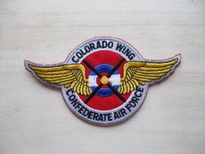 【送料無料】Commemorative Air Force COLORADO WINGパッチCAFワッペン/南軍空軍patchエアフォースAIR FORCE米空軍USAF USアメリカ空軍 M18