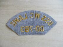 【送料無料】アメリカ海軍USS W.C. Lawe DD-763パッチ刺繍ワッペン/AIRCRAFT CARRIER CAP patchネイビーNAVY米海軍USN米軍HAT INSIGNIA M3_画像4