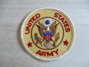 【送料無料】70sアメリカ陸軍 UNITED STATES ARMY ロゴ パッチ/U.S. 刺繍USアーミー米陸軍USA白頭鷲patchワッペンtabタブtagタグ M31