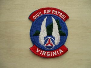 【送料無料】アメリカ空軍CAP支援部隊Civil Air Patrol VIRGINIAパッチVAWGワッペン/patchエアフォースAIR FORCE米空軍USAF米軍WWII M8