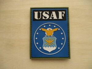 【送料無料】アメリカ空軍UNITED STATES AIR FORCEパッチ ワッペン/U.S.AIR FORCEエアフォースLOGO米軍patch米空軍USAFロゴ M8