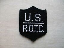 【送料無料】アメリカ軍U.S R.O.T.C 予備役将校訓練課程パッチ/ROTC米軍ワッペン80s空軍Reserve Officers' Training Corps将校PATCH M45_画像1