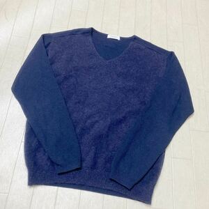 3728☆ BEAUTY&YOUTH UNITED ARROWS トップス ニット Vネックセーター 長袖 レディース ネイビー