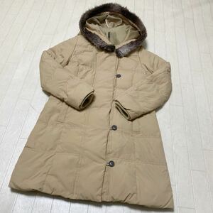 3730☆ AUTHENTIC JEANSWEAR& QUALITY GOODS トップス アウター ダウンコート レディース M ベージュ トップバリュー