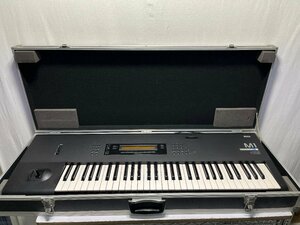 ▽送料変更あり KORG M1 61鍵盤 シンセサイザー MUSIC WORKSTATION 音出し確認 説明参照 コルグ キーボード 中古現状▽010012