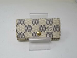 ◆LOUIS VUITTON ルイヴィトン ミュルティクレ 4連 キーケース ダミエ アズール N60020 中古◆10033★