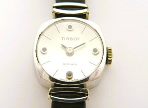 ♪hawi2242-1 520 TISSOT ティソ SAPHIR サフィール 手巻き 腕周り約16cm 腕時計 レディースウォッチ 稼働