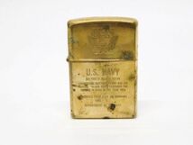 ♪hauu2250-2 532 ZIPPO ジッポライター U.S NAVY USN / MFG.CO. BRADFORD.PA. フクロウ オイルライター 喫煙具 2点 まとめて_画像2