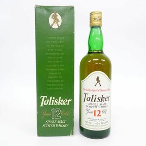 ☆tyys942-6 195 未開栓 TALISKER タリスカー 12年 Years 12 Old ジョニーウォーカーラベル SINGLE MALT SCOTCH WHISKY 1980年代 43% 750ml