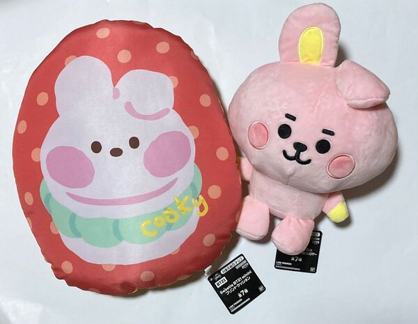 BT21でっかいぬいぐるみ MY LITTLE BUDDY /Sweetie BT21 minini プリントクッション クッキー