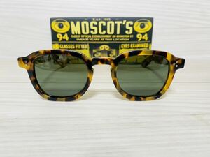 MOSCOT モスコット★サングラス★MOMZA★伊達眼鏡★人気 ボストン 鼈甲柄 未使用 美品