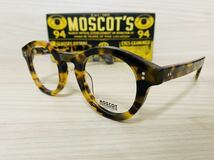 MOSCOT モスコット★鼈甲柄 メガネフレーム★KEPPE★伊達眼鏡 ボストン ブラック 未使用 美品_画像2