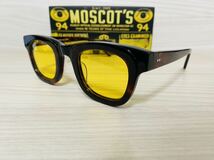 MOSCOT★モスコット サングラス★FRITZ★伊達眼鏡 スクエア カラーレンズ 鼈甲柄 未使用 美品_画像2