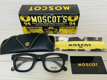 MOSCOT★モスコット★メガネフレーム★FRITZ★ 伊達眼鏡 スクエア 黒縁 未使用 美品_画像8