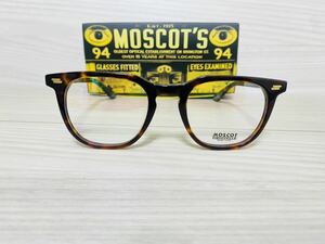 MOSCOT★モスコット★メガネフレーム★TATAH★伊達眼鏡 スクエア 鼈甲柄 未使用 美品