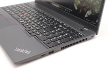 充放電回数14回 655時間 良品 フルHD 15.6型 Lenovo ThinkPad L15 Gen3 Windows11 10コア 12世代 i5-1235U 16GB NVMe 256GB-SSD カメラ _画像2