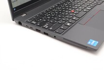 充放電回数14回 655時間 良品 フルHD 15.6型 Lenovo ThinkPad L15 Gen3 Windows11 10コア 12世代 i5-1235U 16GB NVMe 256GB-SSD カメラ _画像3