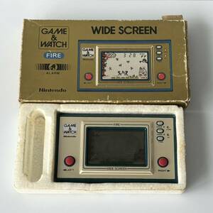 ゲームウォッチ 任天堂 ファイア　FR-27 FIRE GAME &WATCH ニンテンドー レトロゲームNintendo 箱あり　ゲームウオッチ