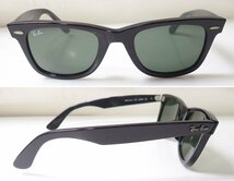 ★Ray-Ban/レイバン ウェイファーラー サングラス RB2140-A/ブラック/グリーン/フルリム/セルフレーム/ケース・クロス付き&1929300021_画像3