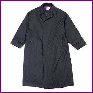 ★美品 THE NORTH FACE/ザノースフェイス パープルレーベル ビッグステンカラーコート メンズL/ブラック/中綿/BEAMS別注&1334400190