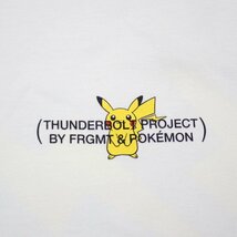 ★THUNDERBOLT PROJECT BY FRGMT & POKEMON/ポケモン ピカチュウ 長袖Tシャツ メンズL/オフホワイト/コットン100%/ロンT&1780802879_画像4