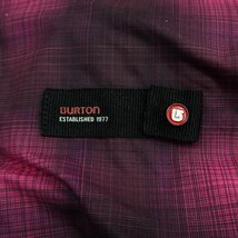 ◆BURTON/バートン スキーウェア 上下セット メンズM/ピンク×パープルチェック/ブラック/おまけ付き/スノボ&0000002630_画像6