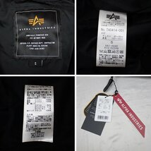 ★未使用 ALPHA INDUSTRIES/アルファインダストリーズ L-2B フライトジャケット メンズS/ブラック/ナイロン100%/ブルゾン&1703700076_画像6