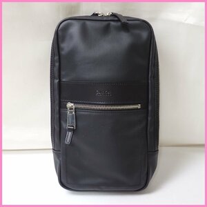 ★Calvin Klein PLATINUM/カルバンクラインプラティナム リベロ ボディバッグ 834901/ブラック/タグ等付属&1781900012