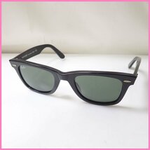 ★Ray-Ban/レイバン ウェイファーラー サングラス RB2140-A/ブラック/グリーン/フルリム/セルフレーム/ケース・クロス付き&1929300021_画像1