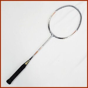 ◆YONEX/ヨネックス NANOSPEED 7700 バドミントンラケット 全長約67cm/シルバー×オレンジ/ガットなし&0000003192