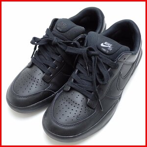 ★NIKE/ナイキ SB FORTH 58 PRM ローカットスニーカー メンズ25.5cm/ブラック/本革レザー/DH7505-001/スケボー&1884500011